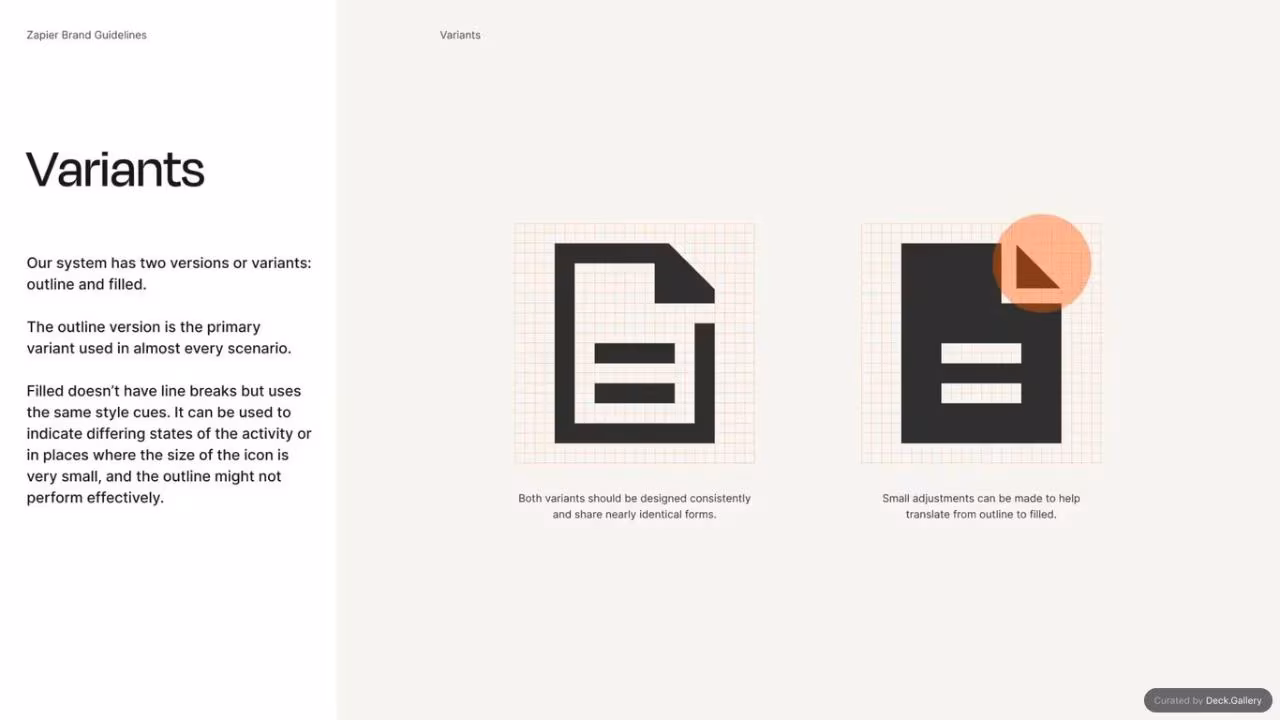 Zapier Brand Guidelines 2023, slide 18