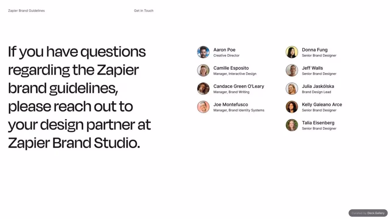 Zapier Brand Guidelines 2023, slide 21