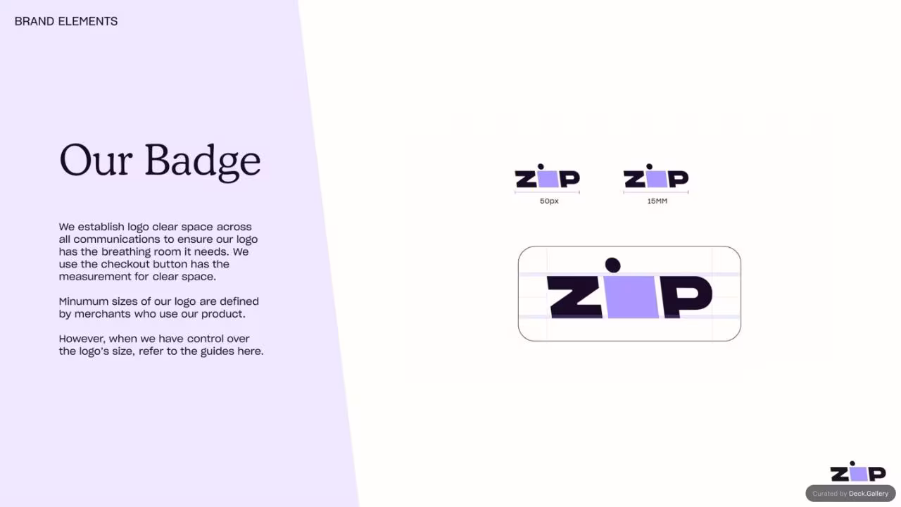 Zip Brand Guidelines, slide 4