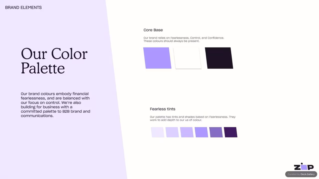 Zip Brand Guidelines, slide 6