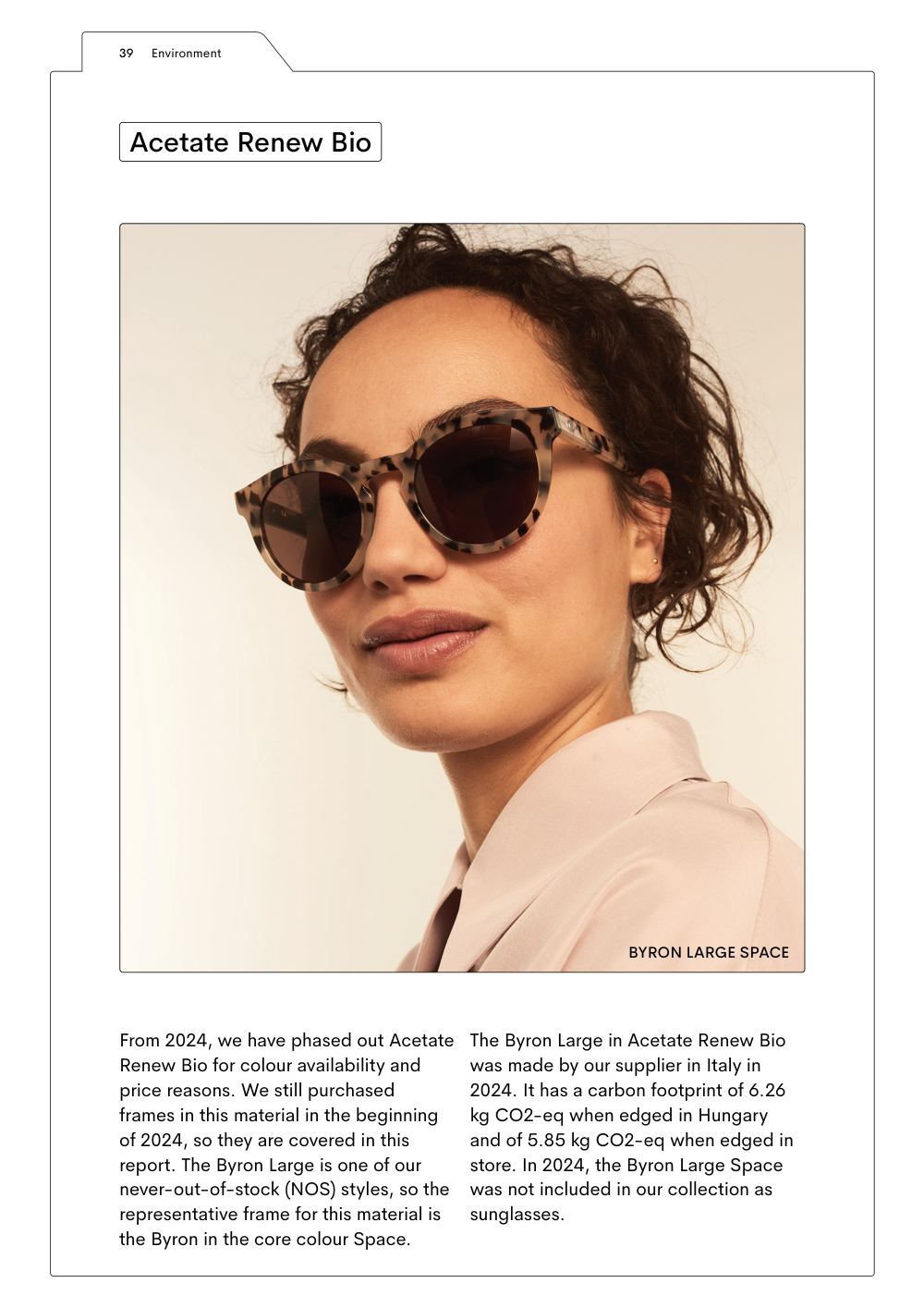 Ace & Tate Responsibility Report 2020, page 39