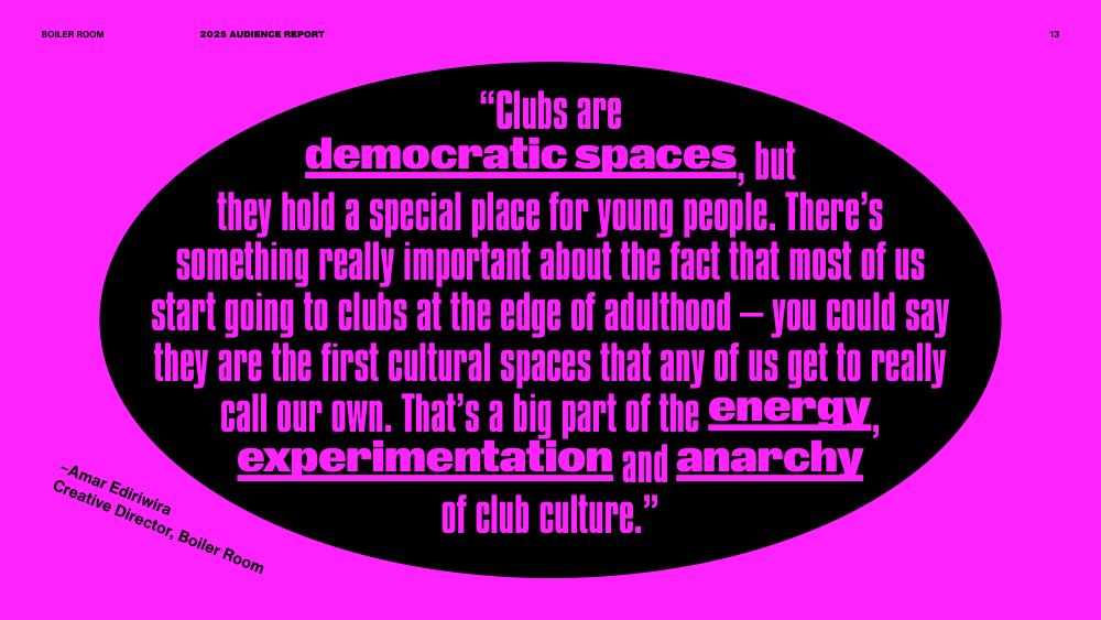 Boiler Room Audience Report 2025, page 13