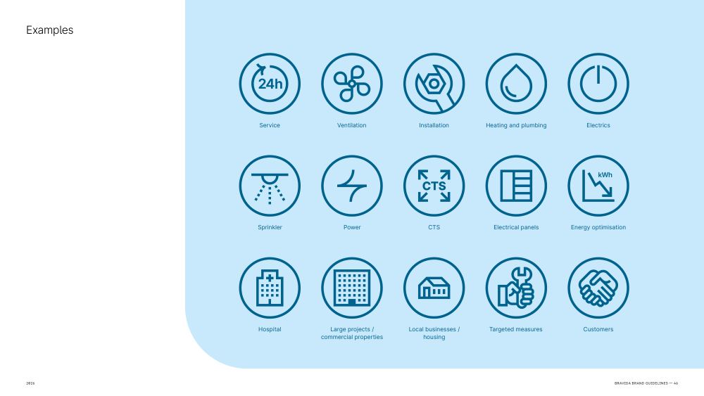 Bravida Brand Guidelines 2021, page 46