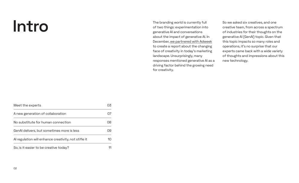 Frontify Creativity in an AI World 2024, page 2