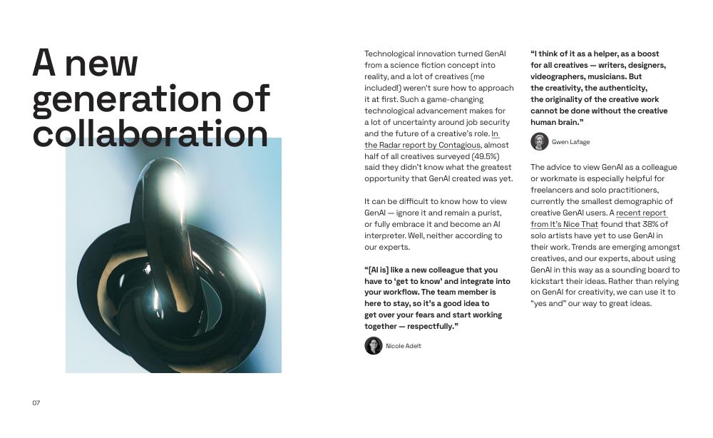 Frontify Creativity in an AI World 2024, page 7