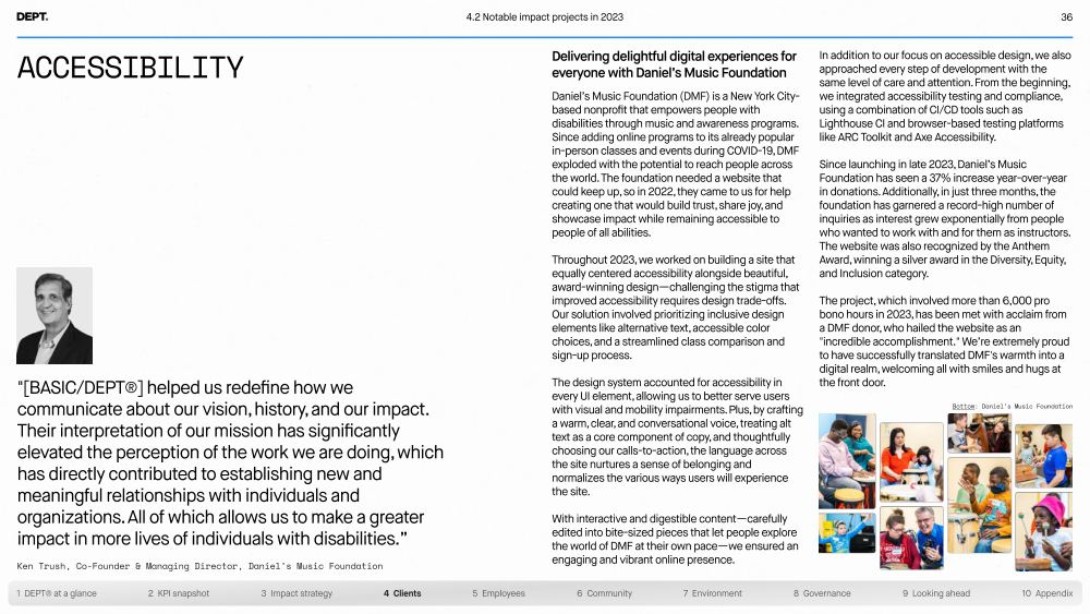 DEPT Impact Report 2023, page 36