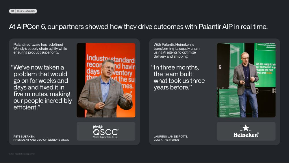 Palantir Q1 2025 Investor Update, page 9