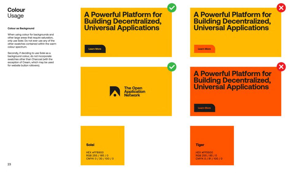 The Open Application Network Brand Guidelines, page 22