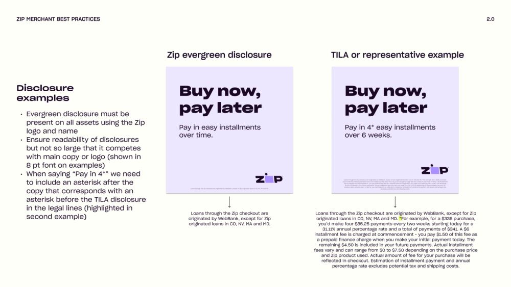 Zip Brand Guidelines, page 9